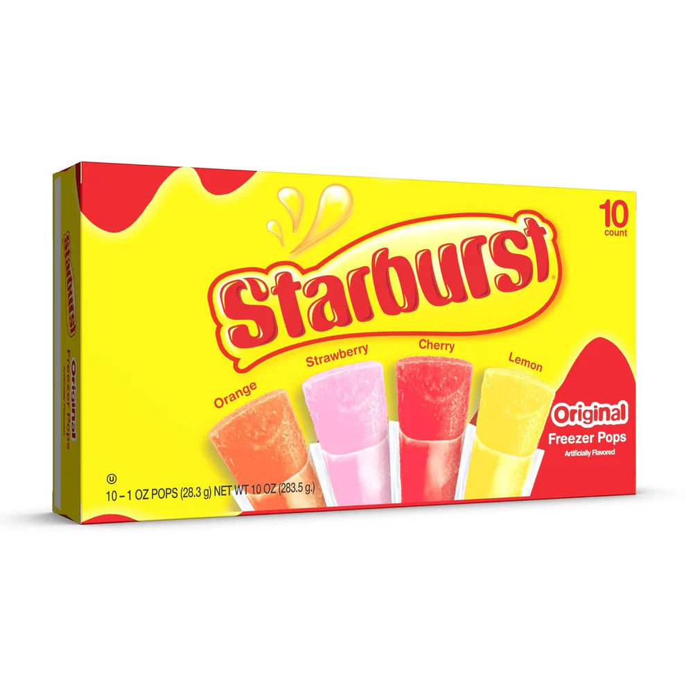 Starburst Freezer Pops Assorted Flavours - 10ct