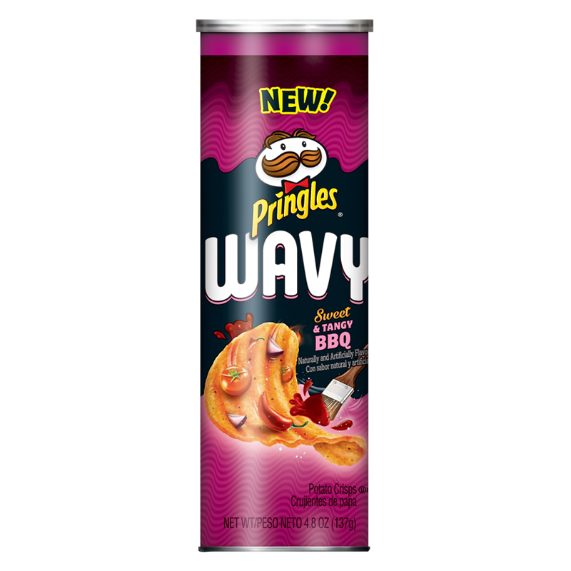 Pringles Wavy Sweet & Tangy BBQ - 4.83oz (137g)