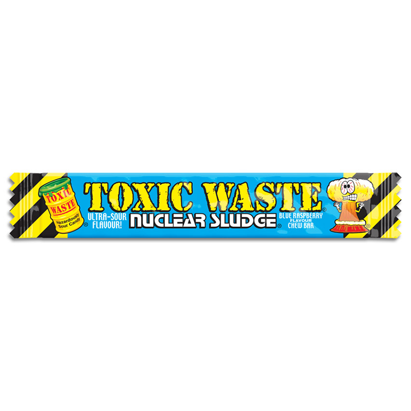 Toxic Waste Nuclear Sludge Chew Bar Blue Raspberry 0.7oz (20g)