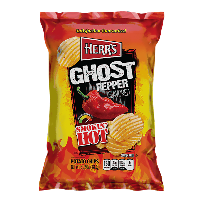 Herr's Smokin' Hot Ghost Pepper Potato Chips - 6.5oz (184.3g)