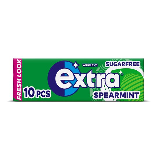 Extra Spearmint Gum 10 Pieces Sugar Free 10 Pieces