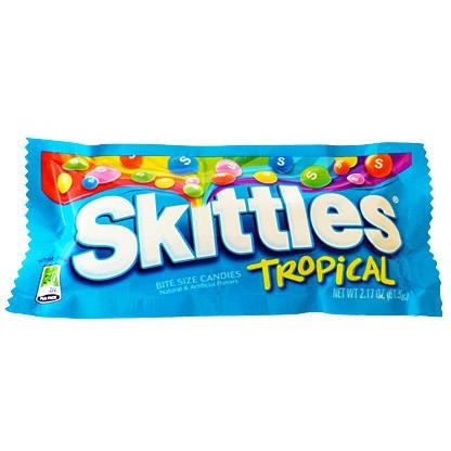 Skittles Tropical  2.17oz - 61.5g - USA