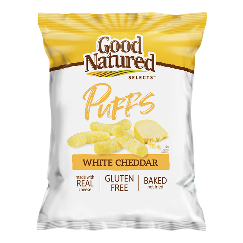 Herr's Good Natured Selects White Cheddar Puffs 6.5oz (184.3g)
