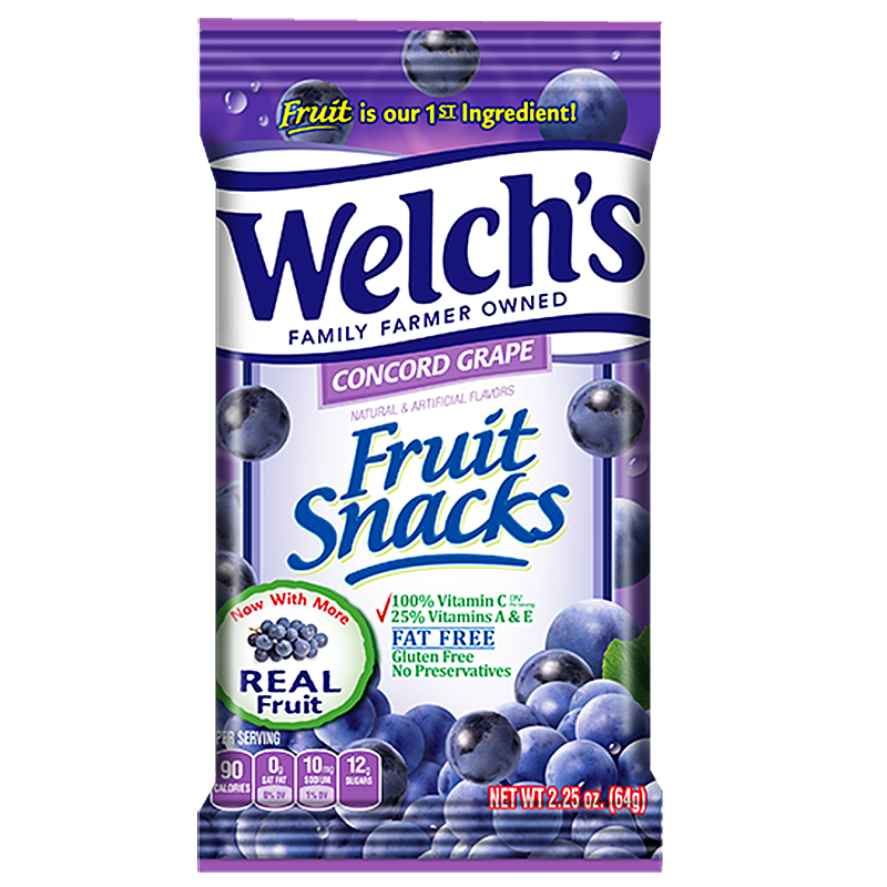 Welch's Fruit Snacks Concord Grape 5oz (142g)