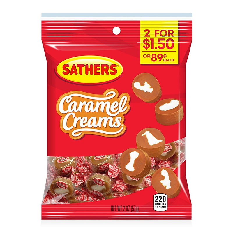 Sathers Caramel Creams - 2oz (57g)