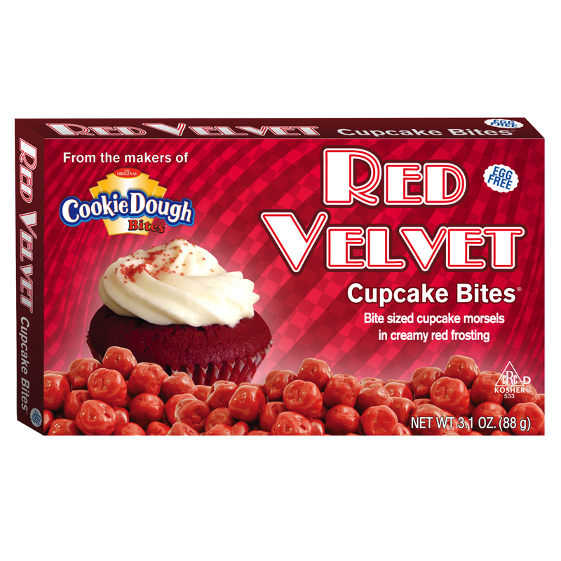 Cookie Dough Red Velvet Cupcake Bites - 3.1oz
