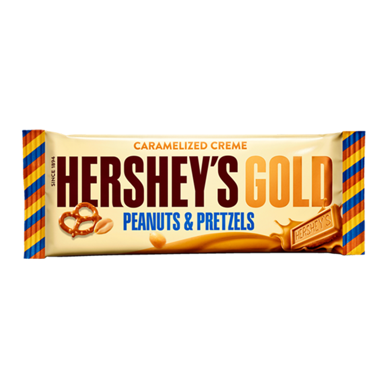 Hershey's Gold Peanuts & Pretzels Bar EU- 39g