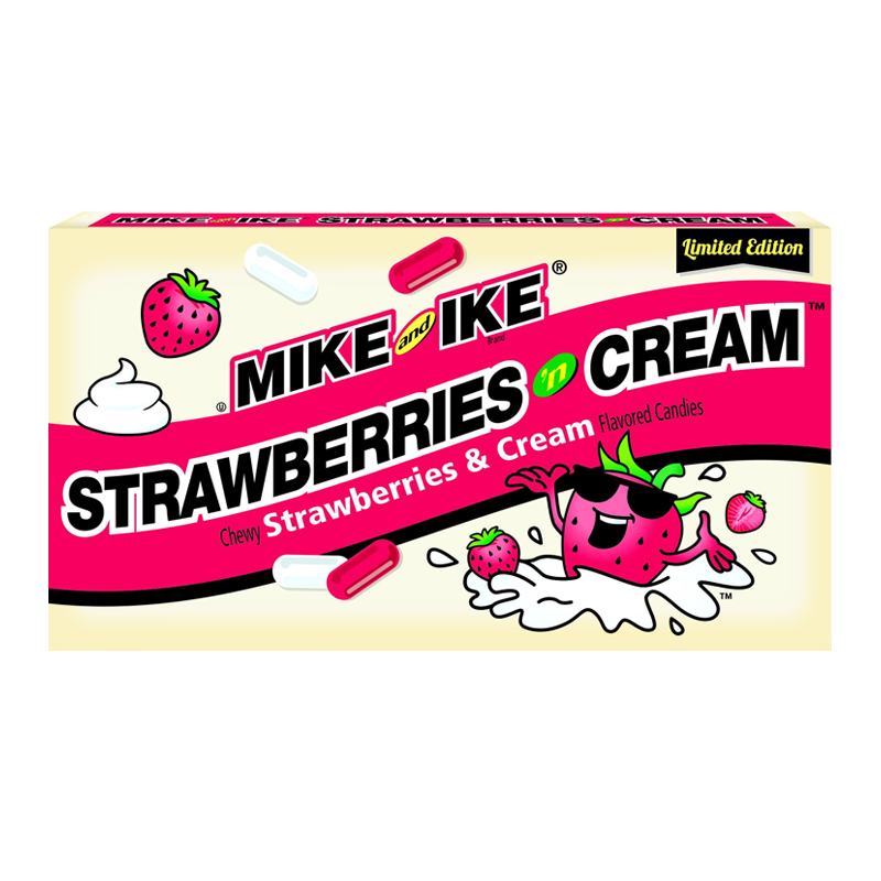Mike & Ike Strawberries & Cream Theatre Box - 5oz