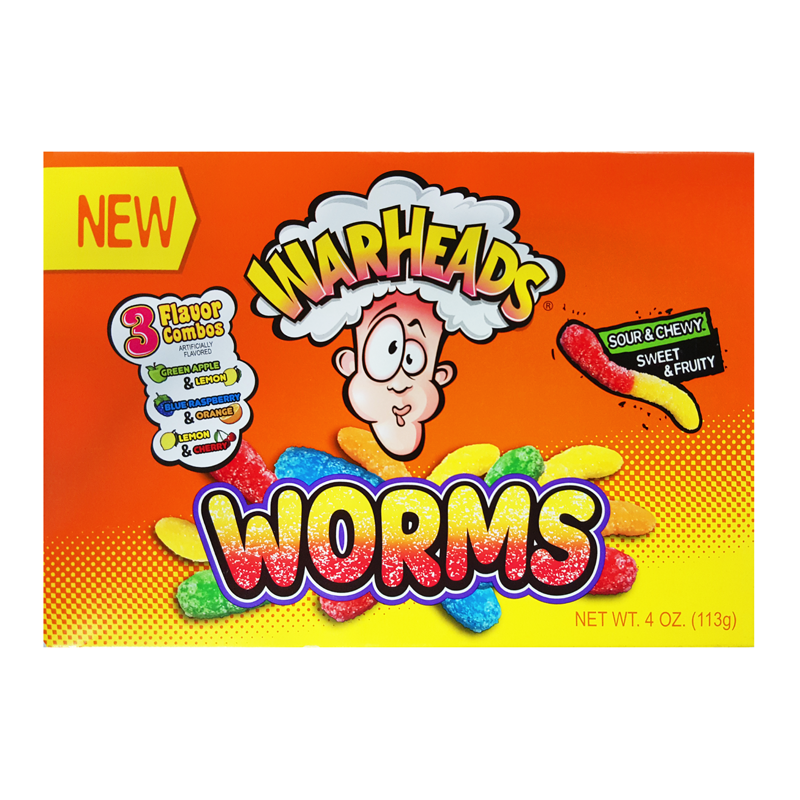 Warheads Worms Theatre Boz - 4oz