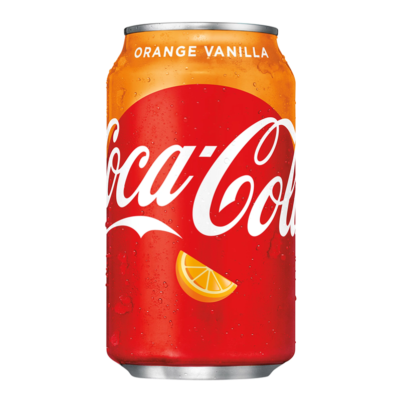 Vanilla Coke Orange - 355ml - Best before 25th April 2022