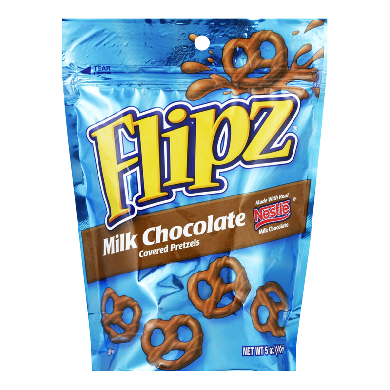 Pretzel Flipz Milk Chocolate - 141g - Dated September 2020 - Clearance