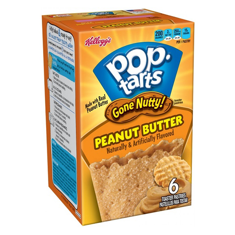 Kellogs Pop Tarts "Gone Nutty" Peanut Butter - 300g