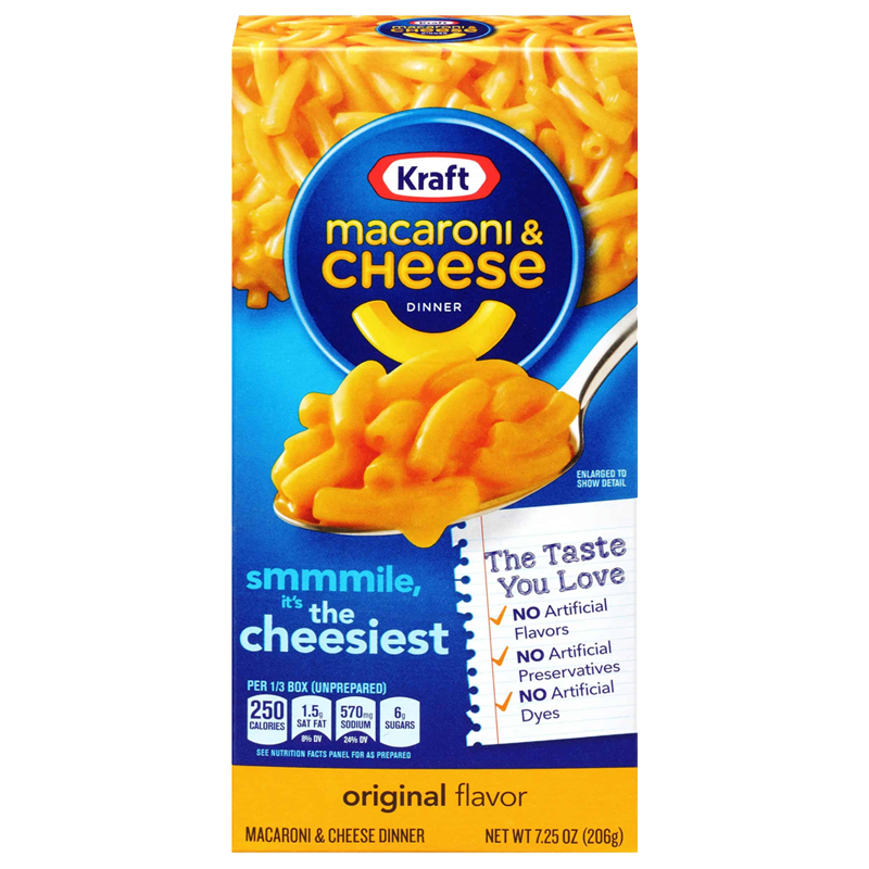 Kraft Macaroni & Cheese Mix Box - 204g - Best before 5th August