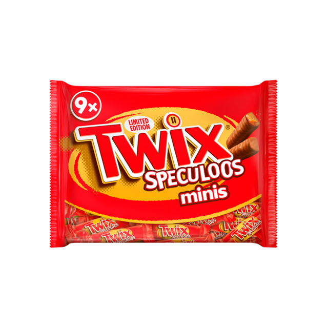 TWIX SPECULOOS (BISCOFF) MINIS 23G BARS - PACKS OF 9
