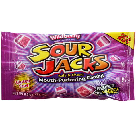 Sour Jacks Wildberry Sour Candy  - 0.9oz (25g) (wildberry)
