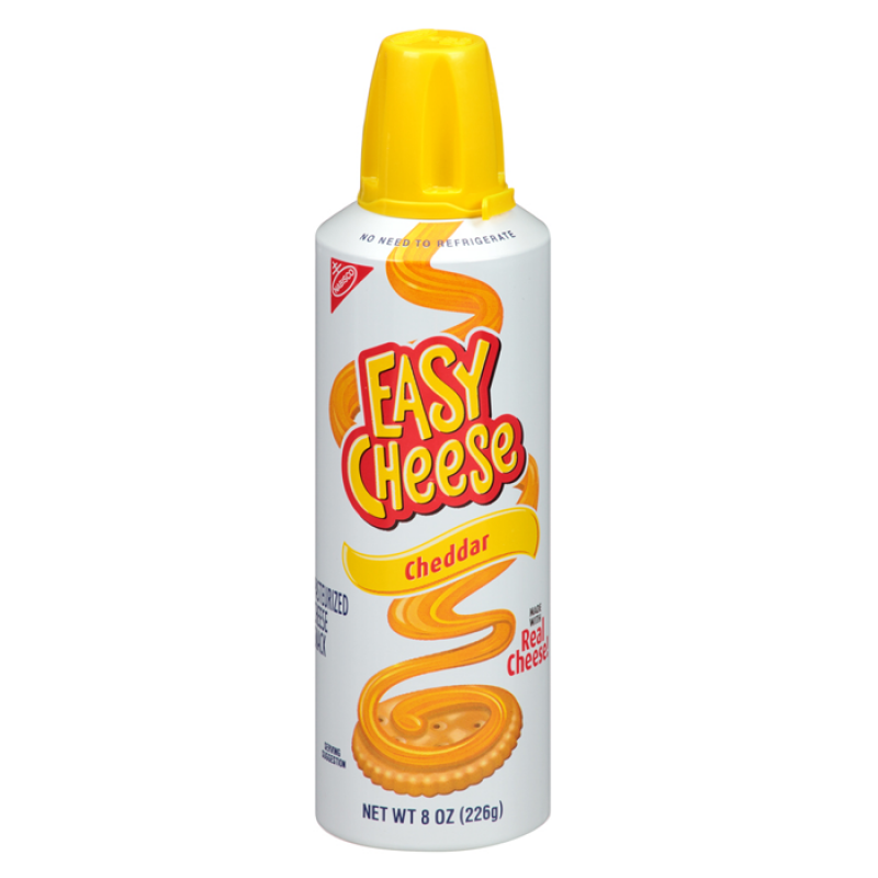 Kraft Easy Cheese - Cheddar 8oz (226g) - Best before Jan 2024