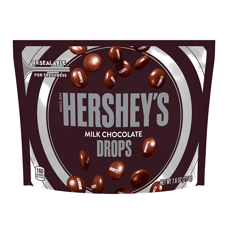 Hershey's Milk Chocolate Drops Pouch - 7.6oz (215g)