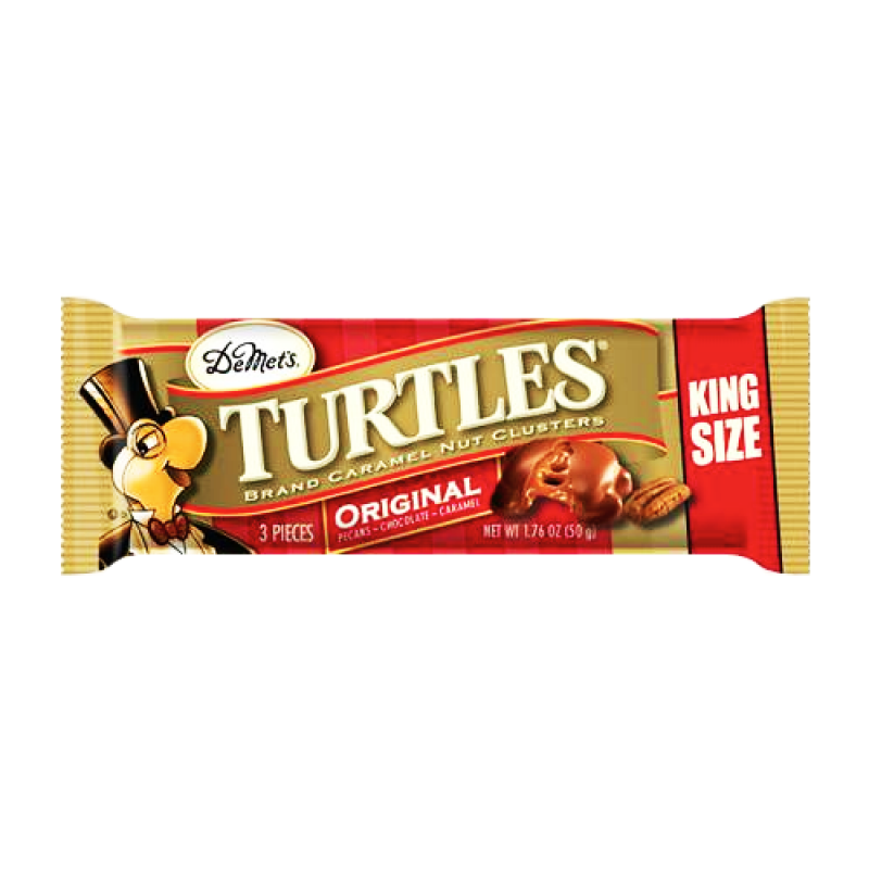 DeMet's Turtles Original 3 Piece King Size Bar 1.76oz (50g)