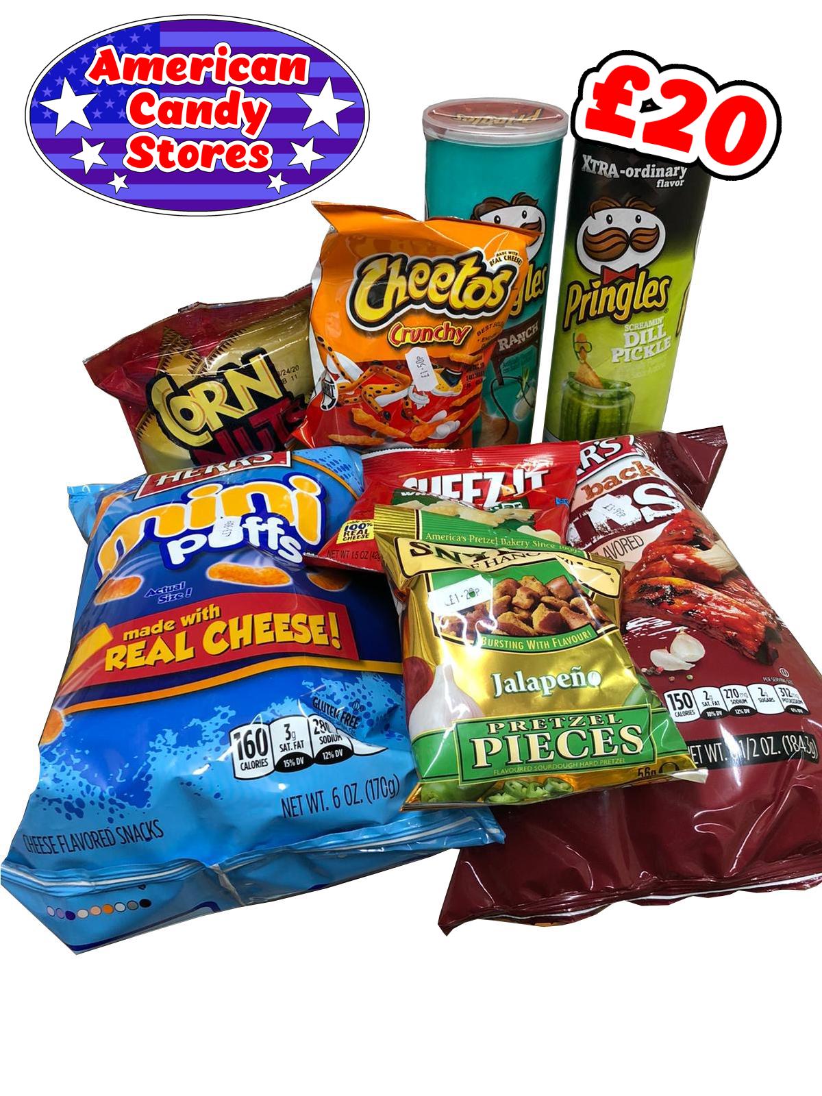 American Candy Stores Subscription Savoury Surprise Selection  - £20
