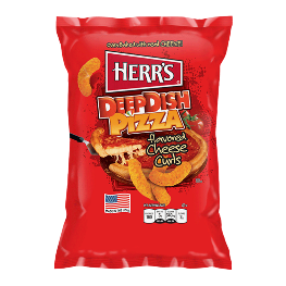Herrs Deep Dish Pizza Flavoured Cheese Curls - 28g small packs
