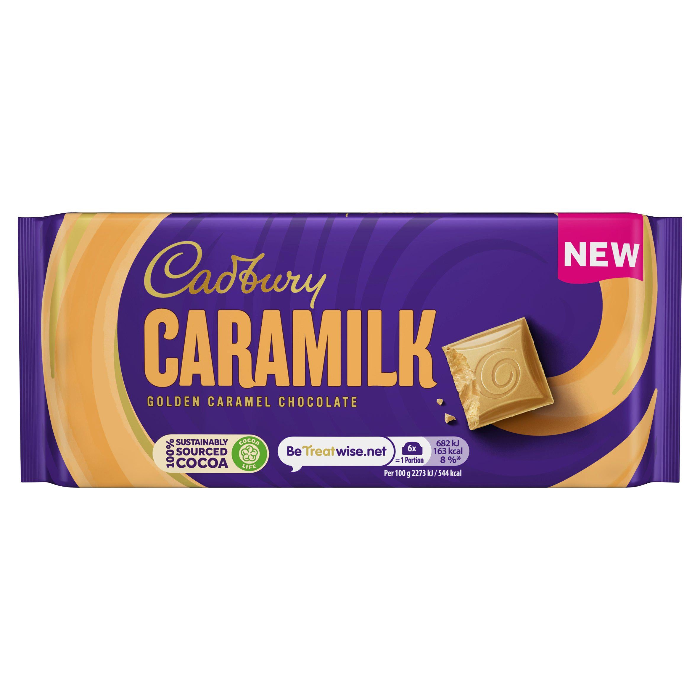 Cadbury Caramilk Golden Caramel Chocolate Bar 90g - UK Edition