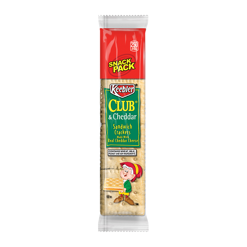 Keebler Club & Cheddar Sandwich Crackers Snack Pack - 1.8oz (51g)