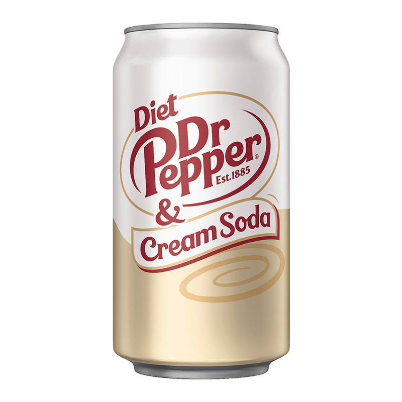 Diet Dr Pepper & Cream Soda - 12fl.oz (355ml)