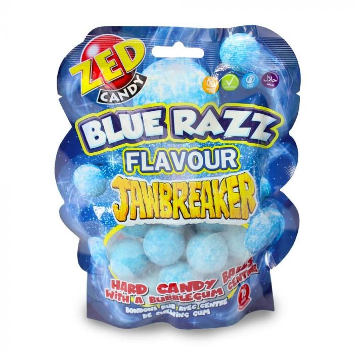 Zed Candy Blue Razz Jawbreakers Pouch 132g
