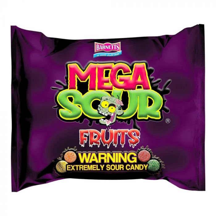 Barnetts Mega Sour Fruits Candy Bags 104g