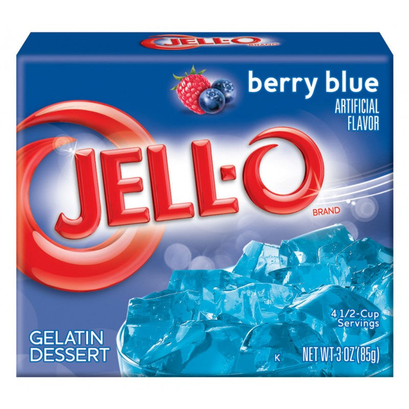 Jell-O - Berry Blue Gelatin Dessert - 3oz (85g)