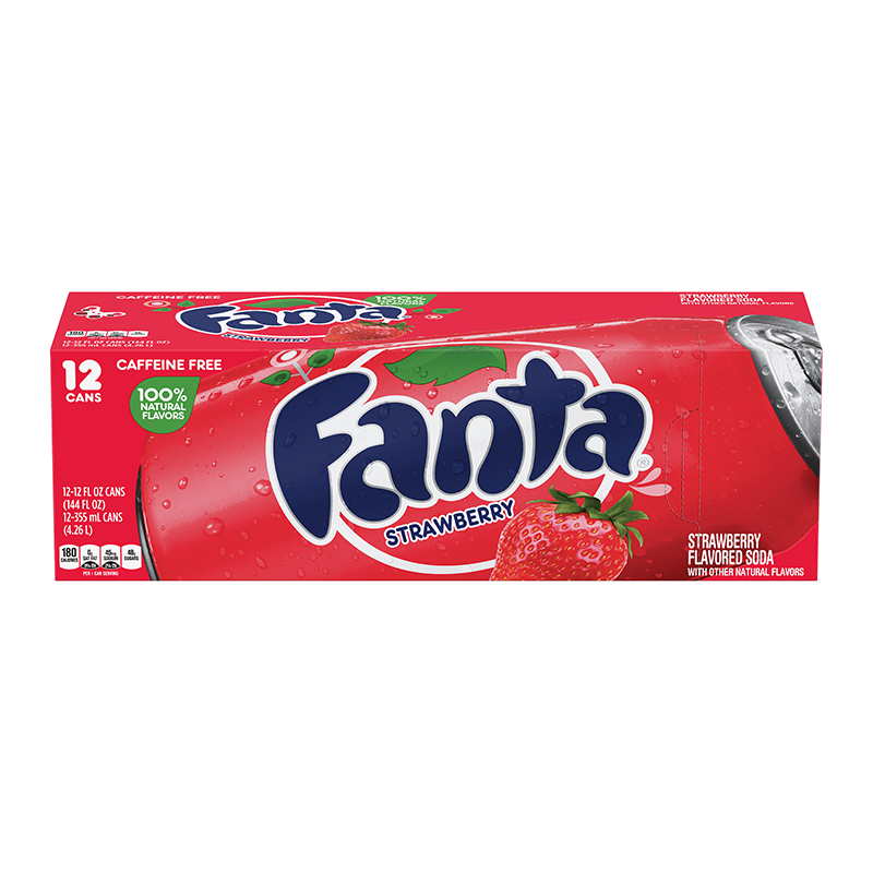 Fanta Strawberry 12 cans - 355ml