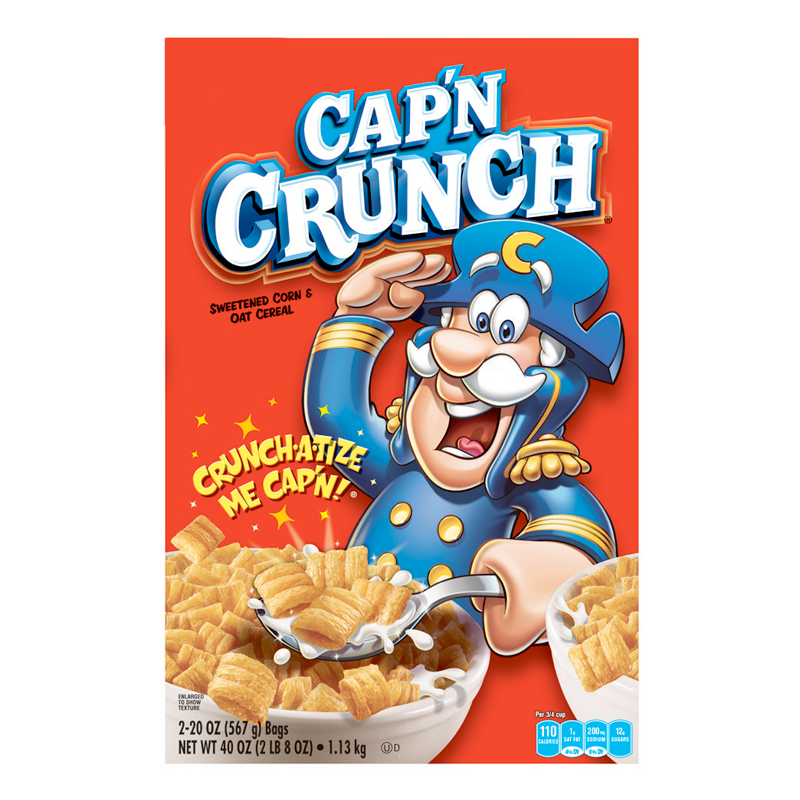 Quaker Cap'n Crunch Cereal - 14oz (398g)