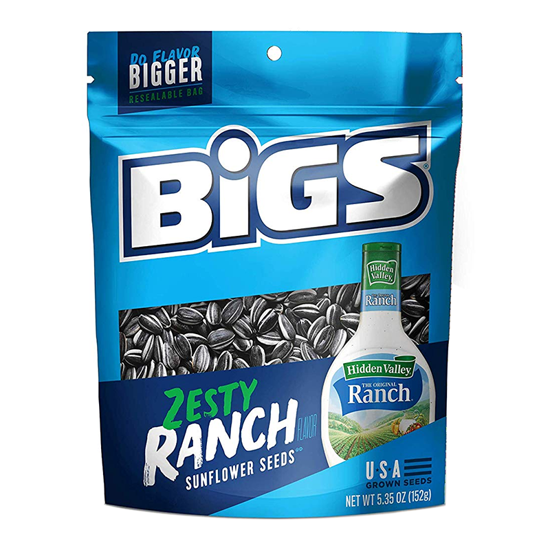 BIGS Sunflower Seeds Ranch Peg Bag - 5.35oz (152g)