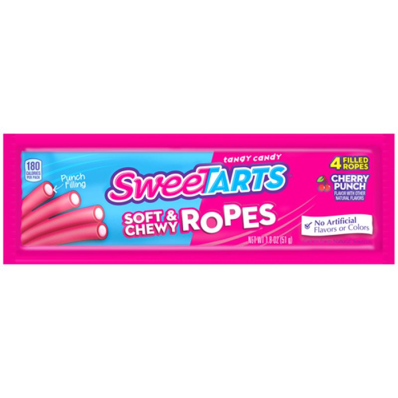 SweeTarts Soft & Chewy Ropes (Formally Kazoozles) - Cherry Punch 1.8oz (51g)