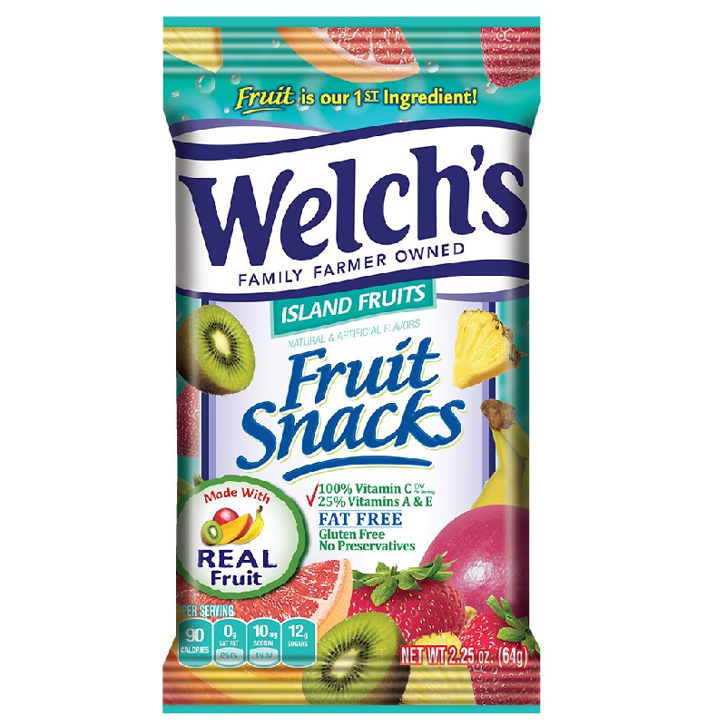 Welch's Fruit Snacks Island Fruits 5oz (14g)