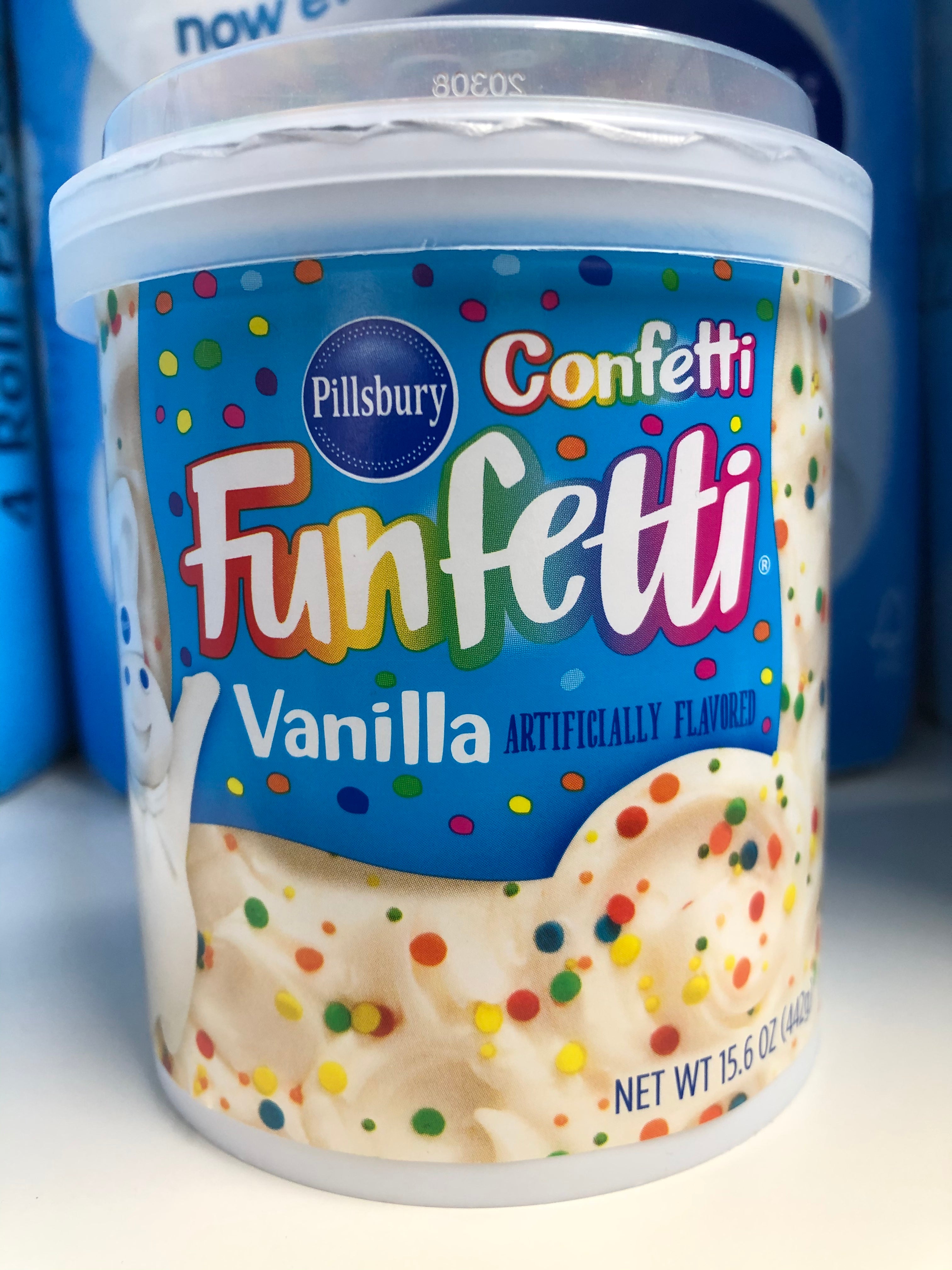 Pillsbury Funfetti Vanilla Frosting 15.6oz (442g)