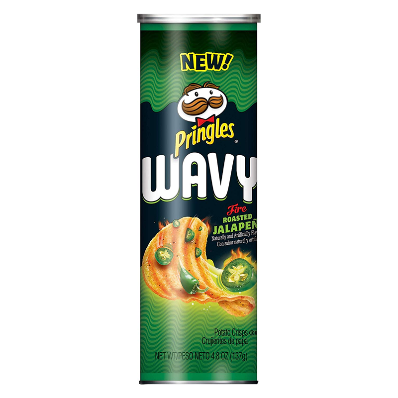 Pringles Wavy Fire Roasted Jalapeno - 4.83oz (124g)