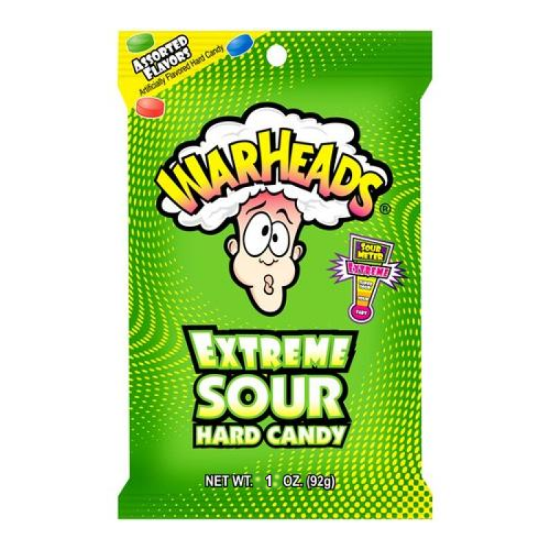 Warheads Extreme Sour Hard Candy - 2oz 56g - Large Bags