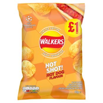Walkers Hot Shot Hot Dog Crisps £1 RRP PMP