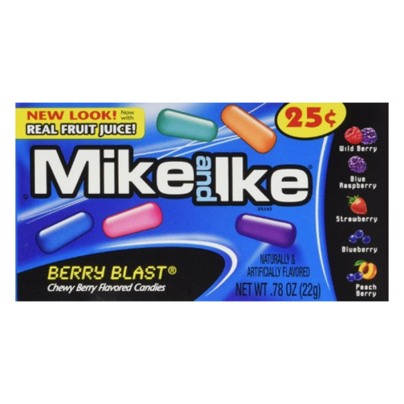 Mike & Ike - Berry Blast Candy 0.78oz  - Small (22g)