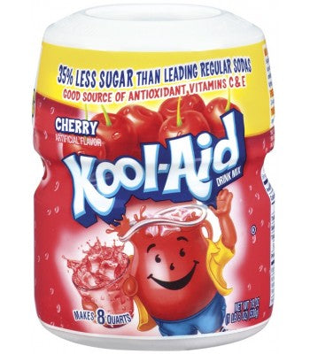Kool Aid Cherry Drink Mix Tub 19oz (538g)