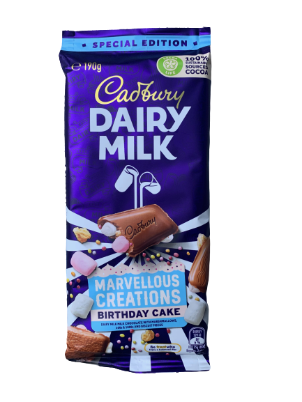 Cadbury Dairy Milk Marvellous Creations Birthday Cake 190g - New Zealand)