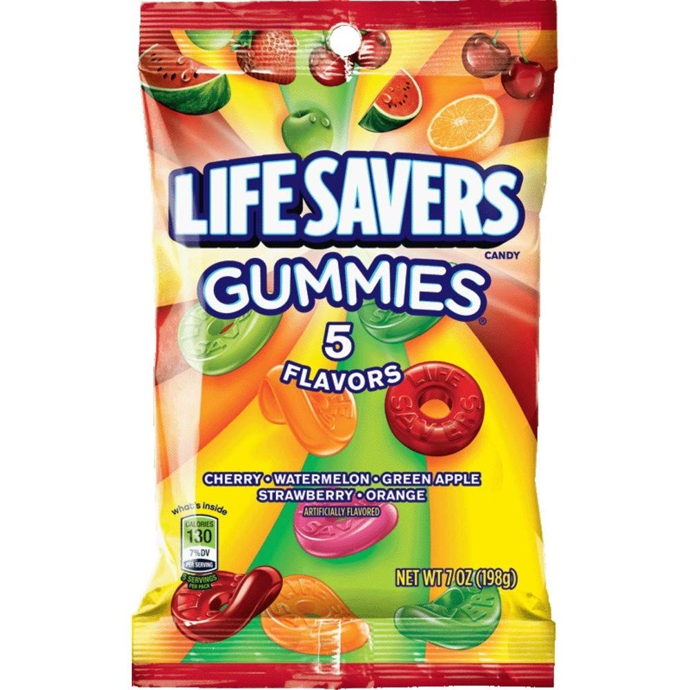Lifesavers Gummies 5 Flavours Candy Bags (198g)