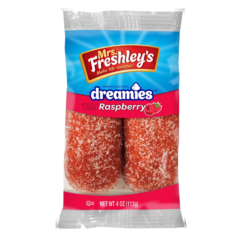 Mrs Freshley's Raspberry Dreamies Twin Pack (96g)