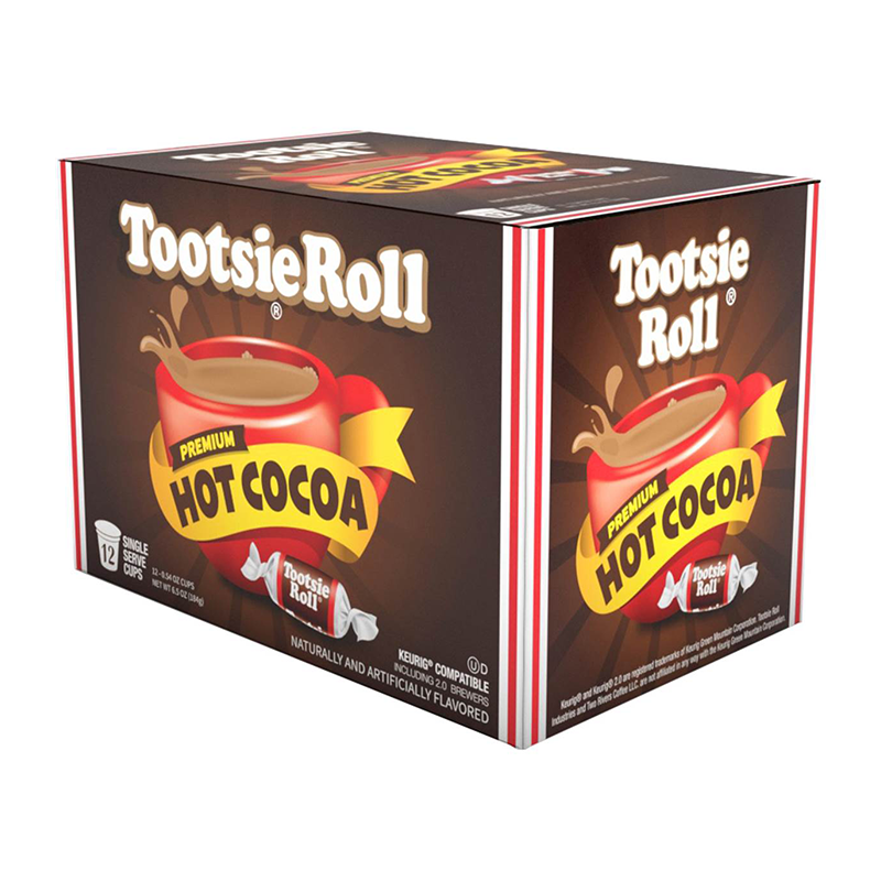 Tootsie Roll Flavoured Hot Cocoa - Keurig K-Cup Compatible - 12-Pack
