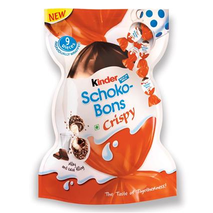 Kinder Choco-Bons (Schoko-Bons) Chocolate Crispy (89g) - Best before July 2022