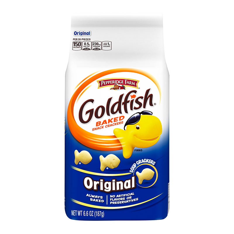 Pepperidge Farm Goldfish Crackers Original 6.6oz (187g) - Best before 27th May 2023