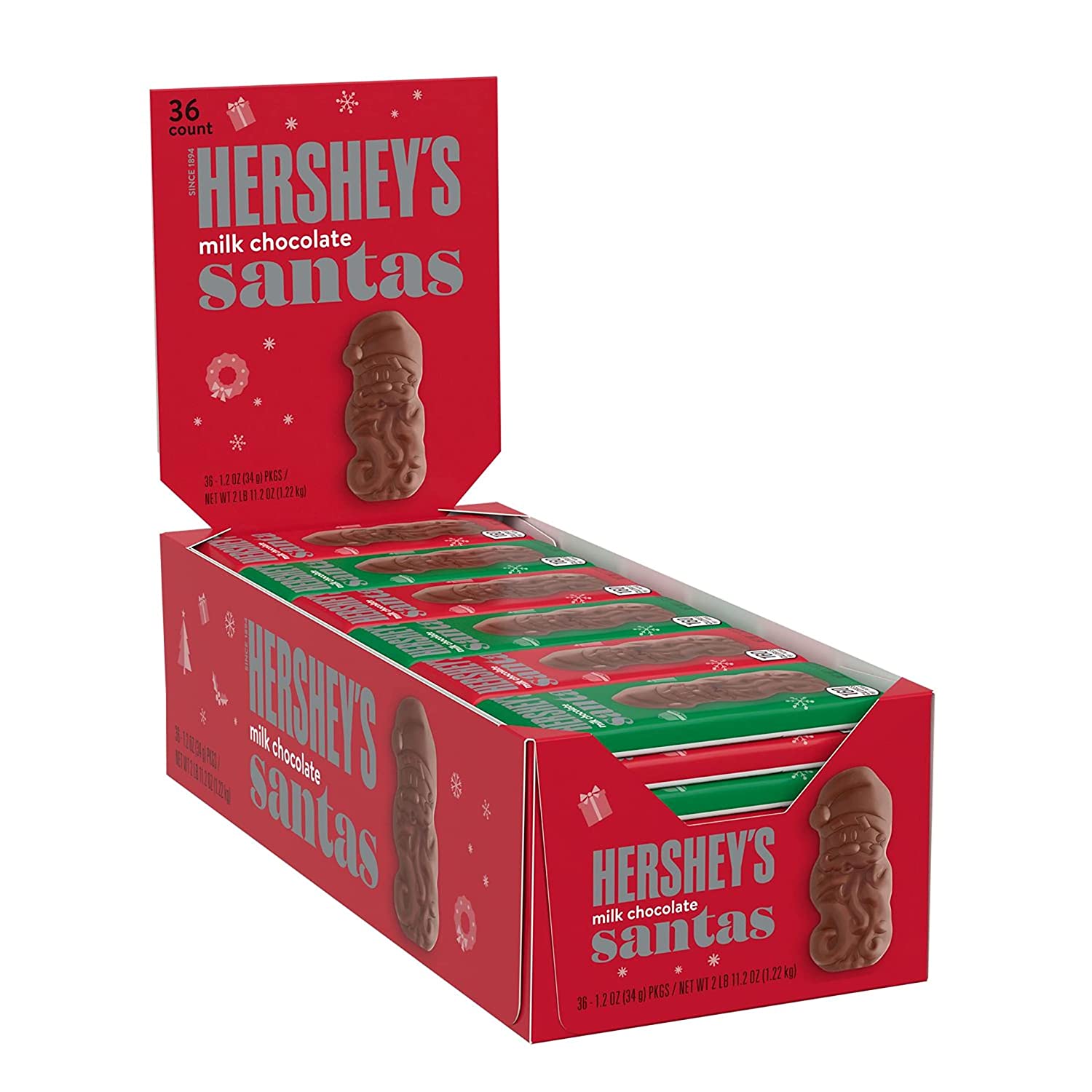 Hershey's Milk Chocolate  Santa bar - 34g
