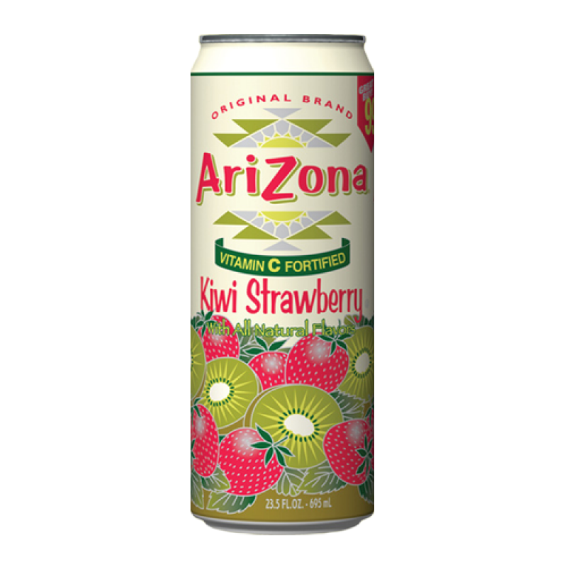 AriZona Kiwi Strawberry 23.5oz (695ml) - best before 12th July 2022