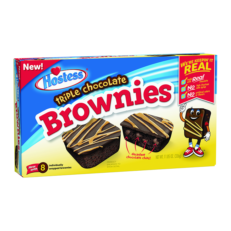 Hostess Triple Chocolate Brownies 8-Pack - 11.85oz (336g)